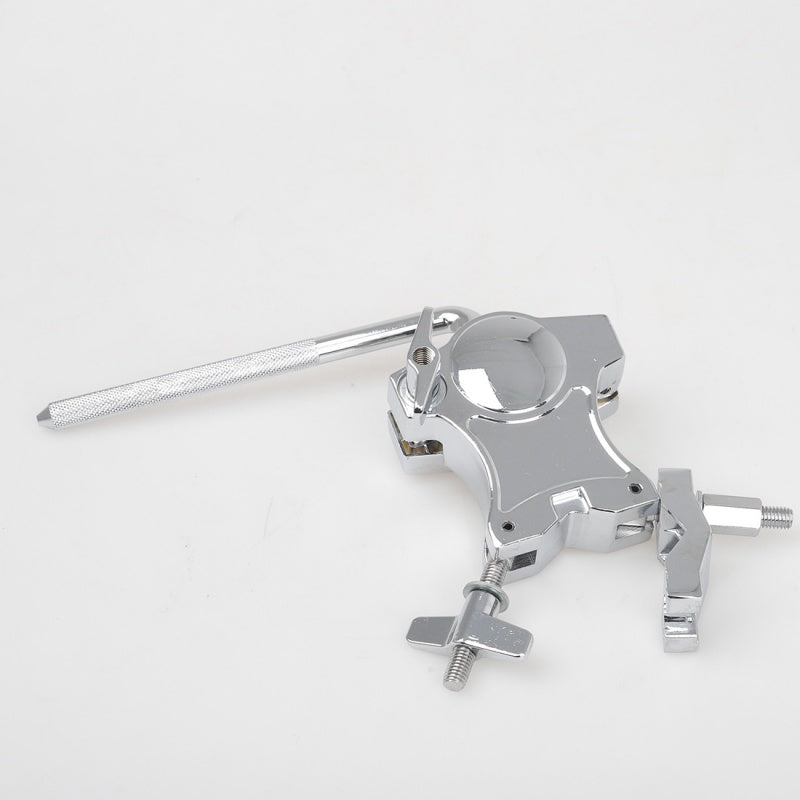 Percussion-Instrumenten-Zubehör für verschiedene Halterungen, kompatibel mit verschiedenen Bügeltypen, in neutraler Farbe.