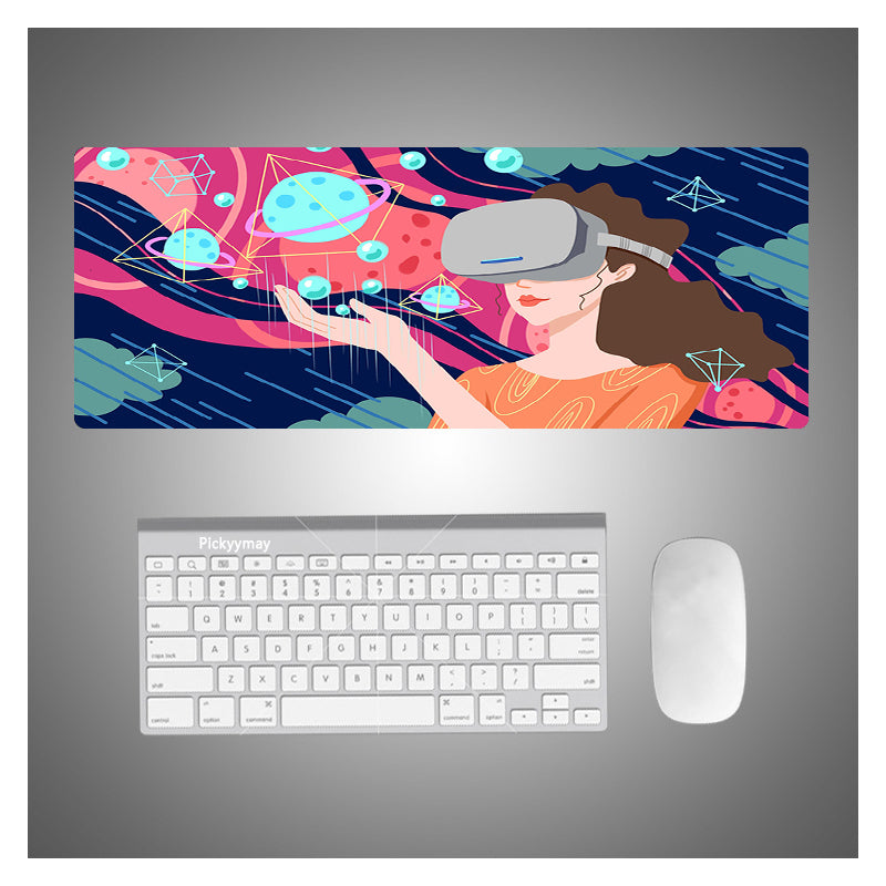 Gaming-Mauspad mit Kunstdesign, Computerzubehör, weiche Oberfläche, rutschfester Boden, ideal für Gaming und Computerarbeit