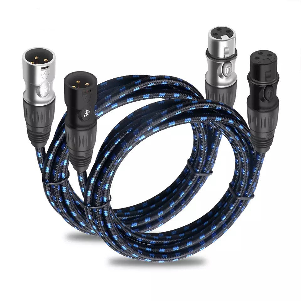 Cannon Draht Mikrofon-Adapterkabel mit männlichem und weiblichem Audiostecker, robustes Kabel für professionelle Tonaufnahme