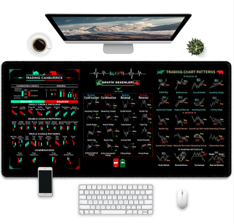 Lederner, strapazierfähiger Mauspad mit kreativ bedrucktem Design, geeignet für Gaming und Büro, von Mein Shop