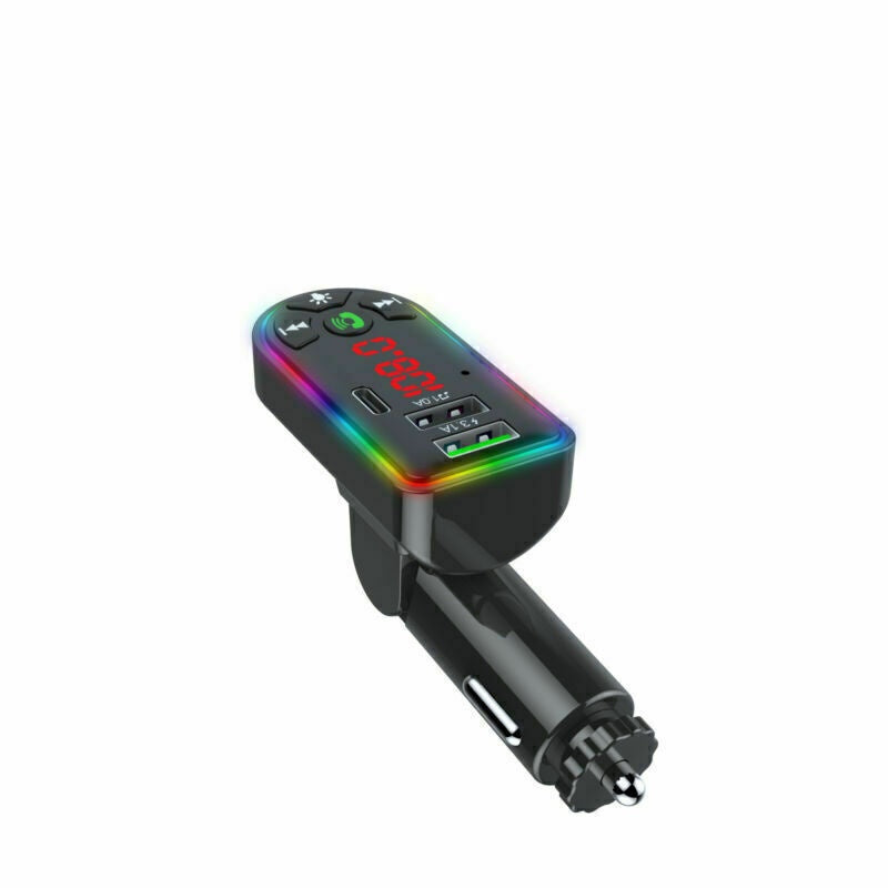 Bluetooth 5.0 MP3-Player und FM-Transmitter für Auto, mit Schnellladeadapter und Radio, kompakte Autozubehör von Mein Shop