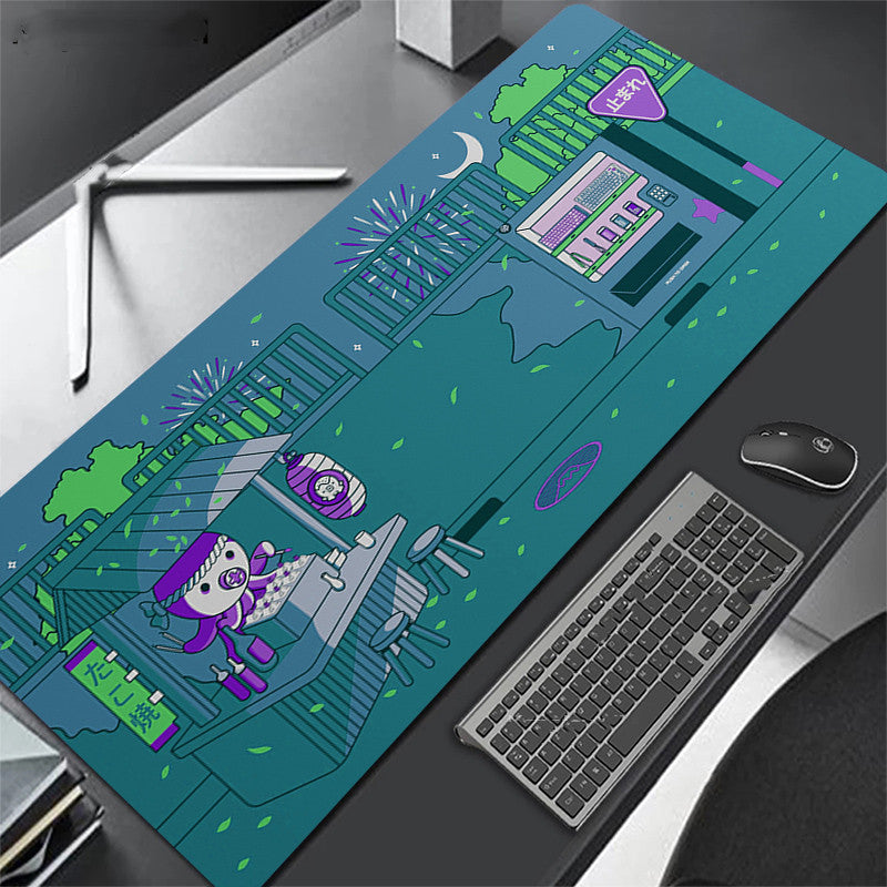 Langes, super langes Mauspad für Büro und Spiele von Mein Shop, weiche Oberfläche und rutschfeste Unterseite, ideal für Gaming und Arbeit