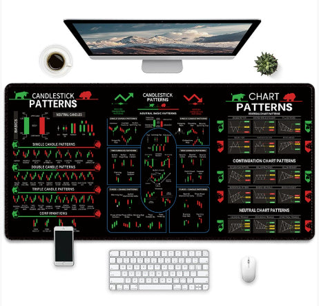 Robuste, bedruckte Gaming-Mauspad aus Gummi mit kreativem Design, ideal für präzises Spielen und komfortables Arbeiten.
