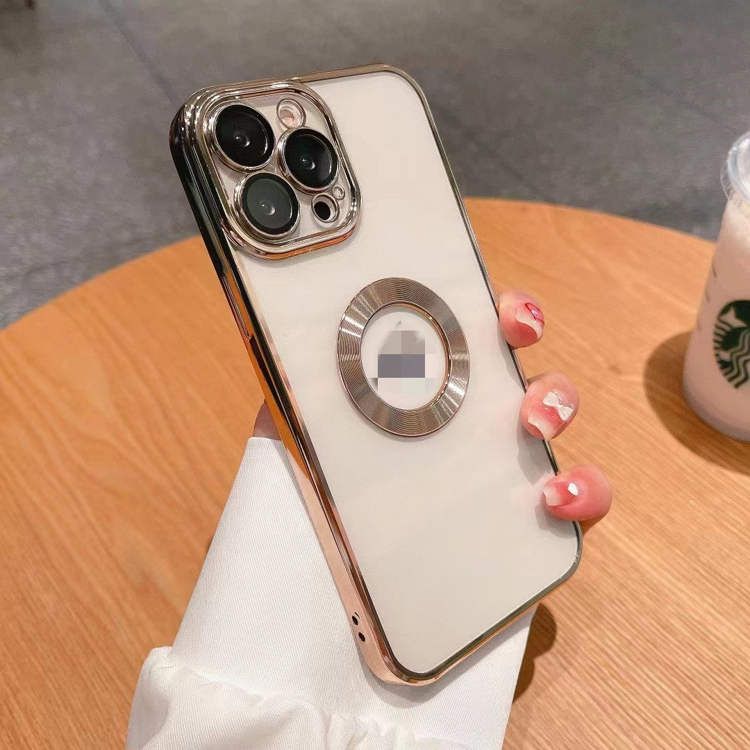 Elektronisch plattierte Rückseite für Smartphone mit Kameraschutz, robuste Handyhülle, schützt das Telefon vor Kratzern und Stößen.