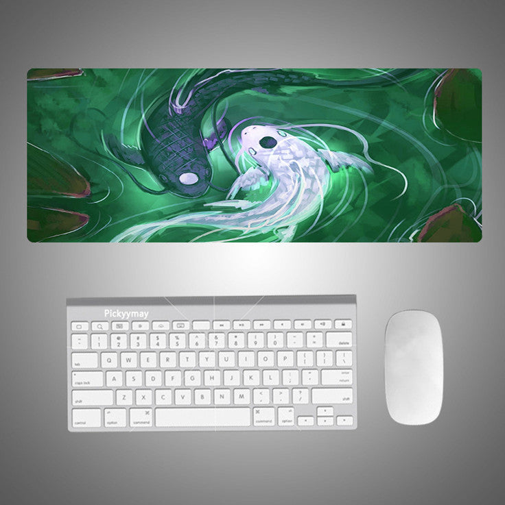 Gaming-Mauspad mit Kunstdesign, große Oberfläche, rutschfeste Unterseite, ideal für Computer- und Gaming-Accessoires