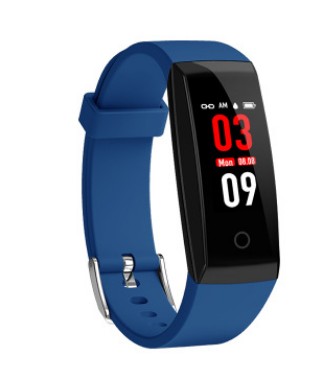 Schwarzer Color Screen Smart-Armband von Mein Shop mit digitaler Anzeige und Fitness-Tracking-Funktionen