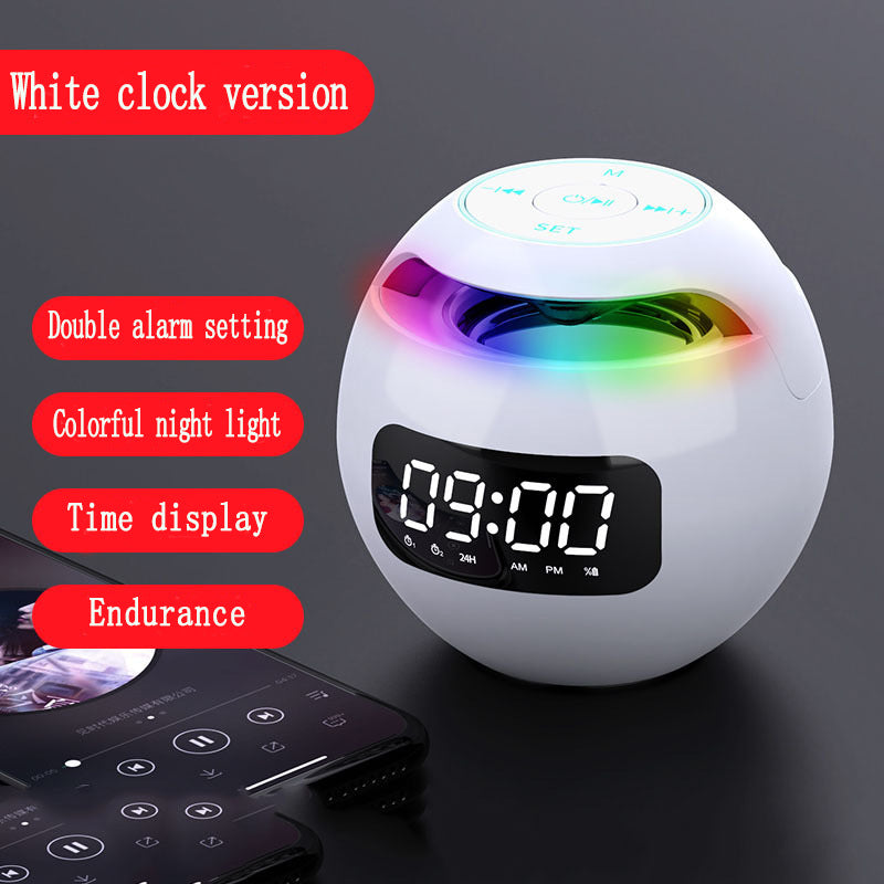 Blaue Dazzle Colour Mini Ball Bluetooth-Lautsprecher mit bunten LED-Lichtern und kompaktem Design von Mein Shop