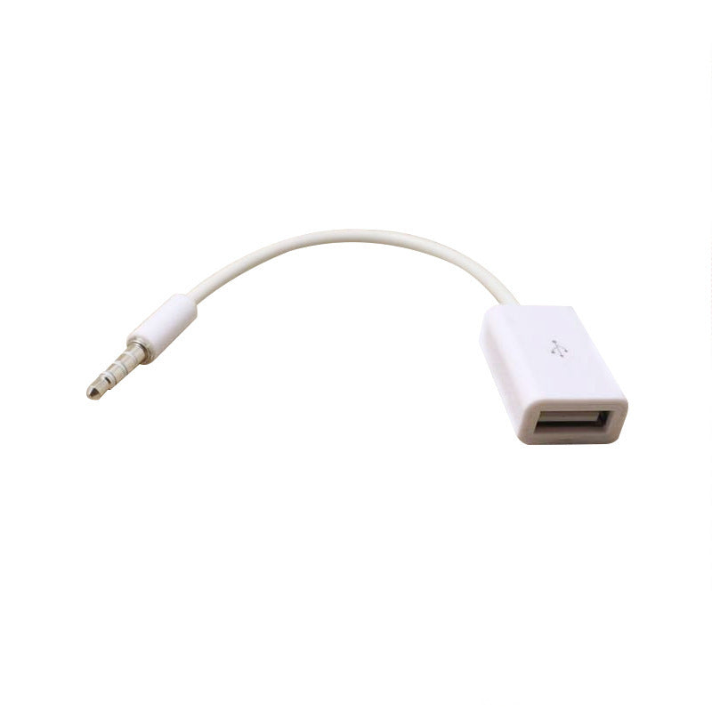 Kfz AUX-Adapter: 3,5 mm Male auf USB 2.0 Female Konverterkabel für Auto-Internetzubehör
