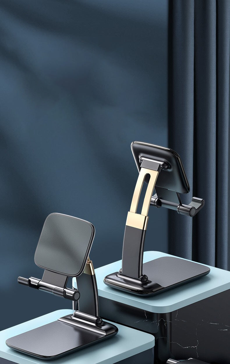 Faltbarer, teleskopischer Trageständer von Mein Shop, tragbar und flexibel für verschiedene Anwendungen, in geschlossenem Zustand.