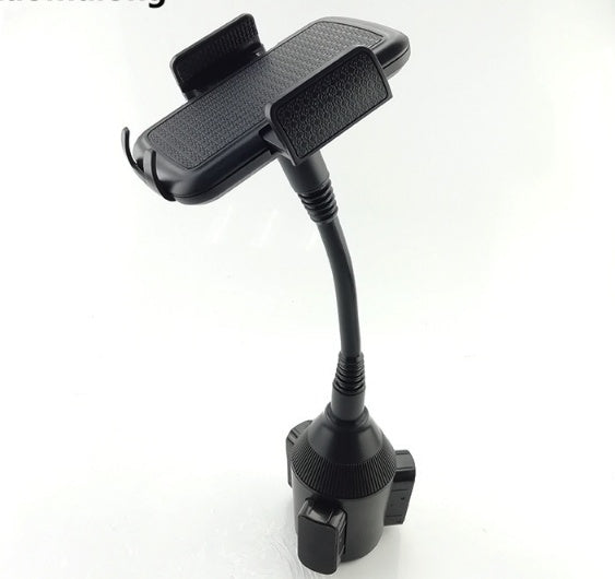 Auto-Getränkehalter und Handyhalter Modell 090-080B, universal, aus robustem Material, in Fahrzeug integriert, für sichere Nutzung unterwegs
