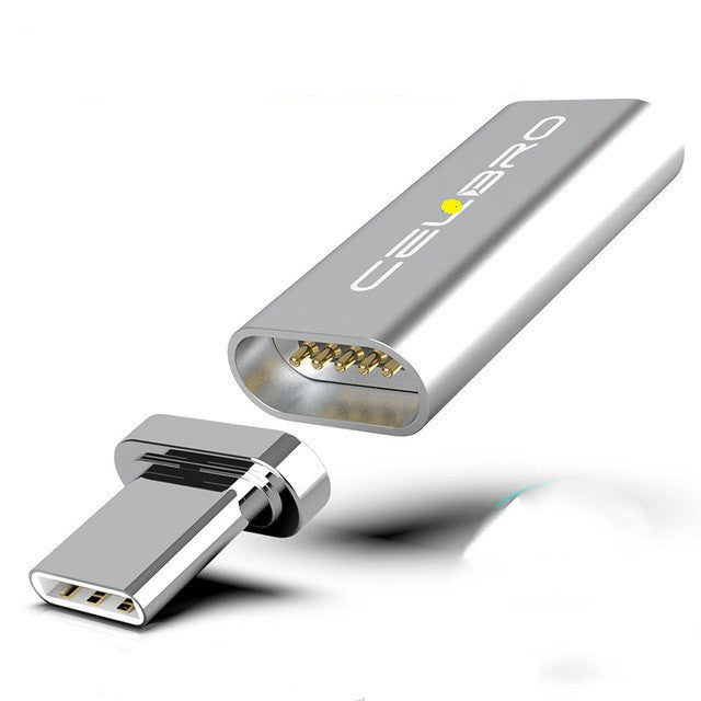 Magnetischer Schnellladeadapter von Mein Shop, Nahaufnahme, zeigt den Adapter mit magnetischem Anschluss für schnelles Laden.