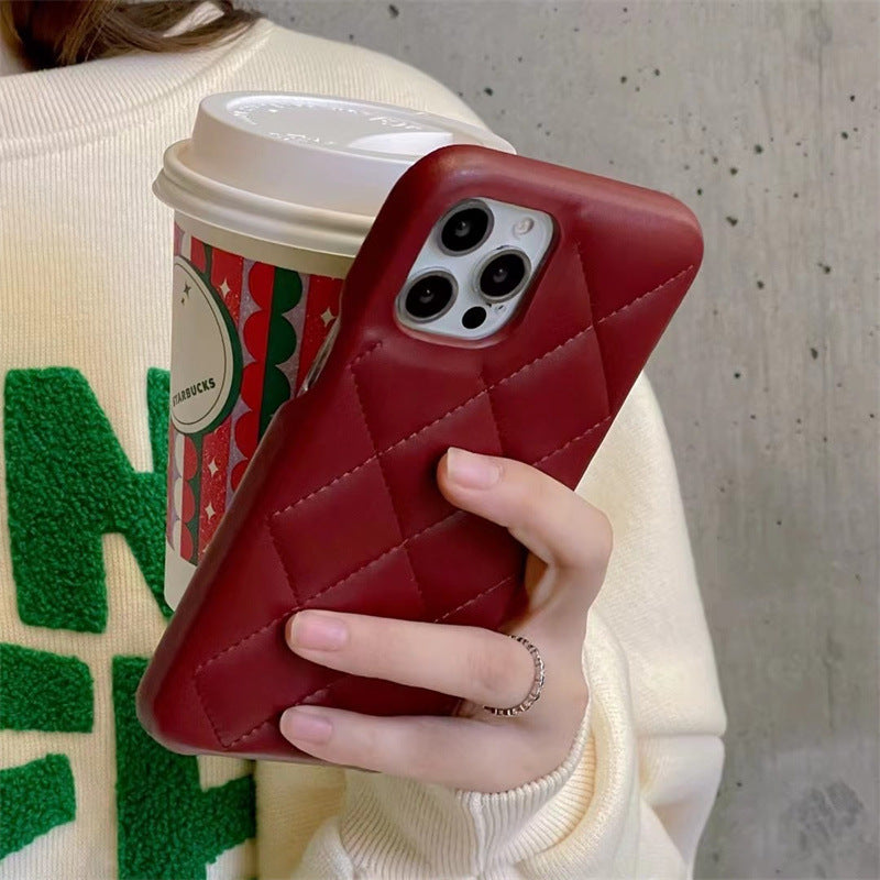 Leder-Handyhülle mit Rückseite, braun, für Smartphone, stilvoll und langlebig, zeigt die aufgesetzte Rückabdeckung aus Leder