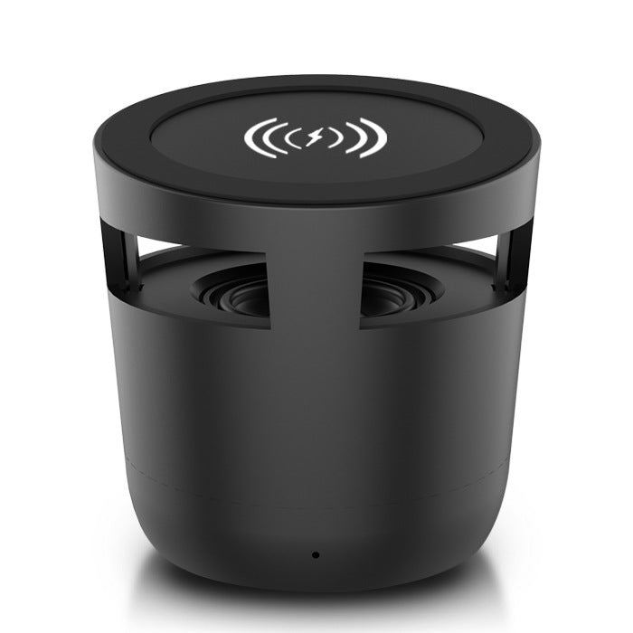 Vintage Bluetooth-Lautsprecher mit Holzoptik und Subwoofer, tragbarer Lautsprecher von Mein Shop, zeigt Holzmaserung und Bedienknöpfe