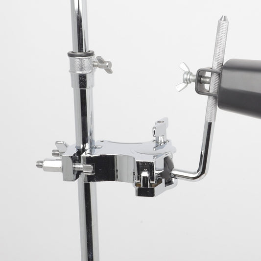 Percussionzubehör für verschiedene Halterungen, kompatibel mit unterschiedlichen Trommel- oder Schlaginstrumenten, in der Abbildung.