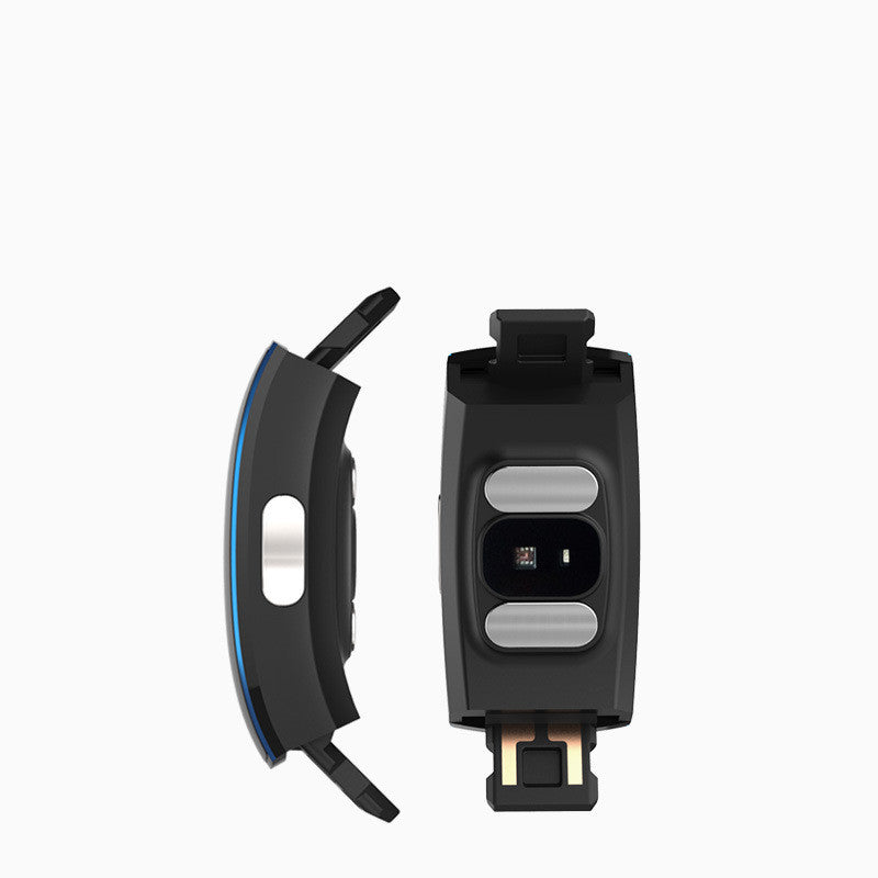 Schwarzes P3 Farb-Display Smart-Armband von Mein Shop mit digitaler Uhr und Fitness-Tracking-Funktionen