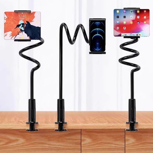 Mobiler Handyhalter für Nachttisch, schwarzer Tischständer für Smartphone, kompatibel mit verschiedenen Modellen