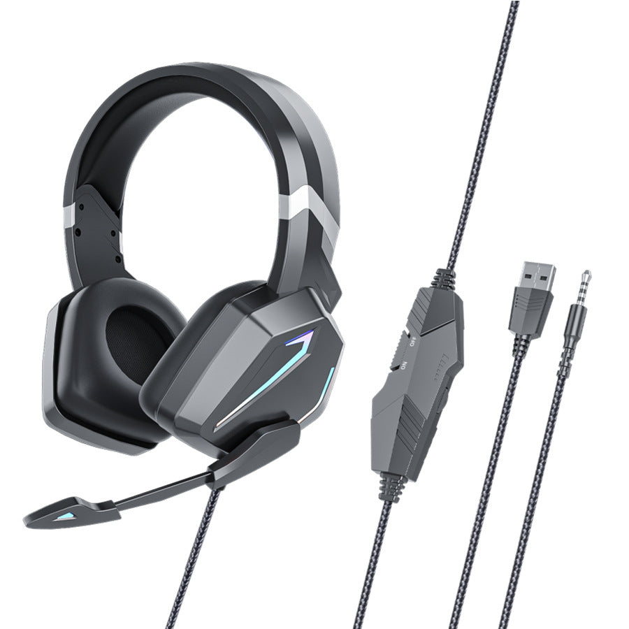 Gaming-Computer, Smartphone und Kopfhörer für Esports, von Mein Shop, mit sichtbaren Gaming-Peripheriegeräten auf dem Bild.