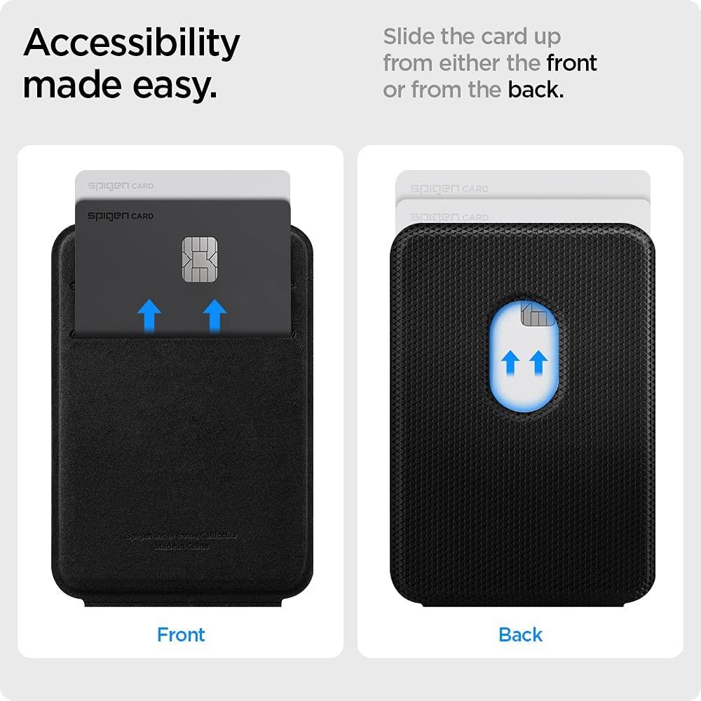 Magnetischer Kartenhalter für Mobiltelefone, praktische Handy-Accessoires, in Schwarz, kompatibel mit verschiedenen Smartphone-Modellen
