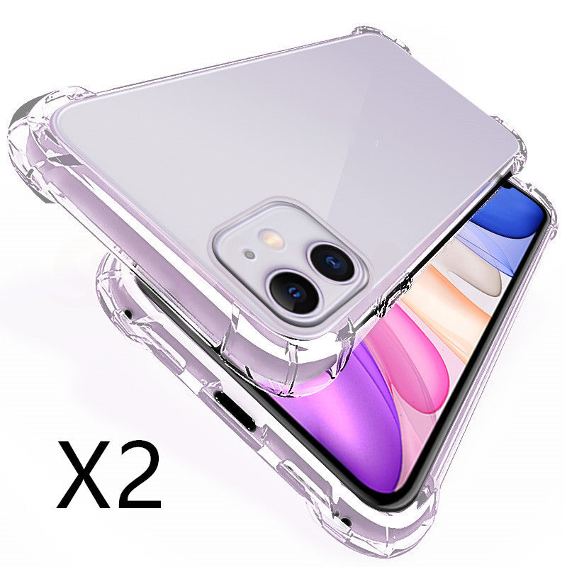 Transparente Silikonhülle für Handy, weicher Schutzcover von Mein Shop, zeigt das Smartphone im klaren Design