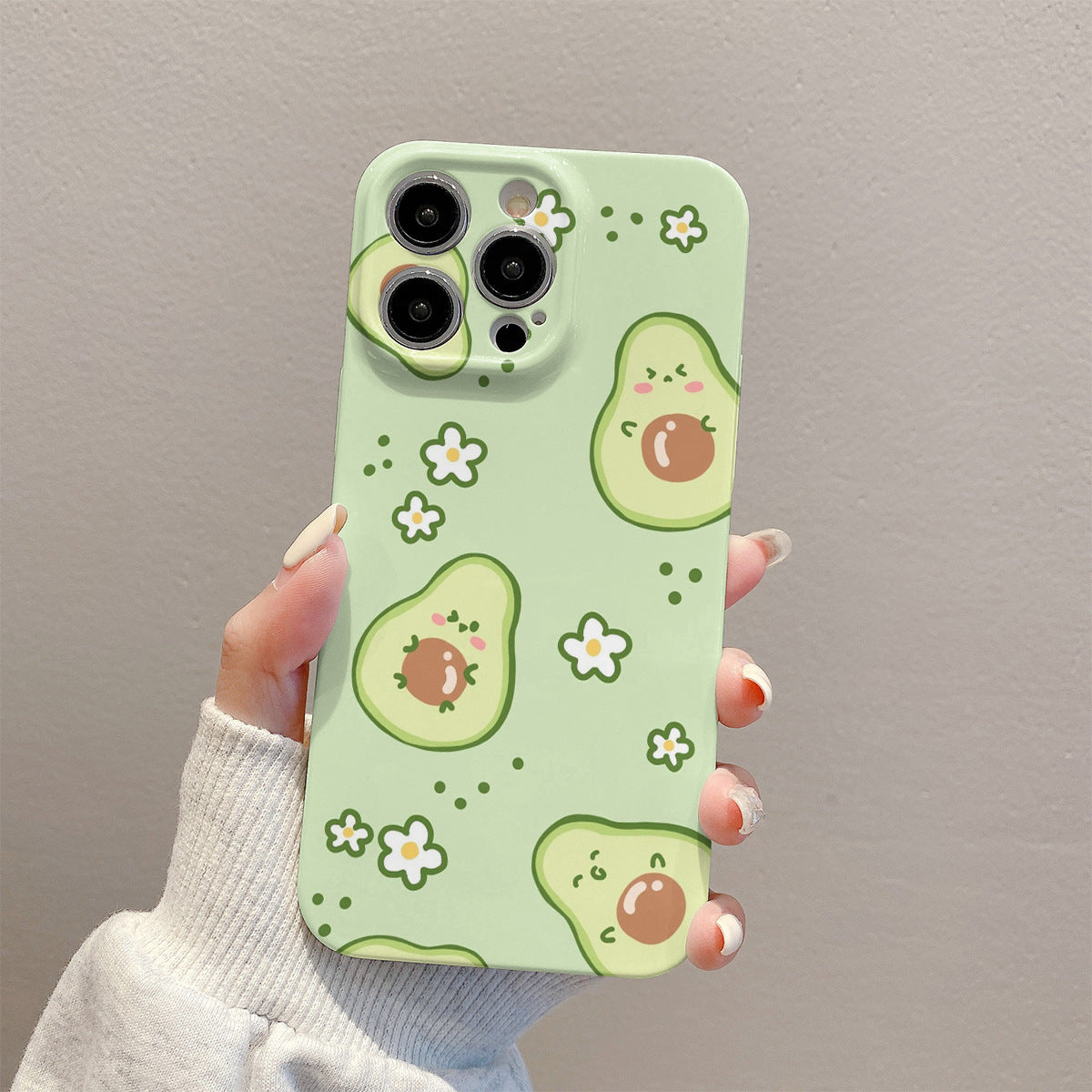 Avocado Film Shell Handyhülle für Smartphone, schützende Handyhülle mit Avocado-Design, passend für verschiedene Mobiltelefone