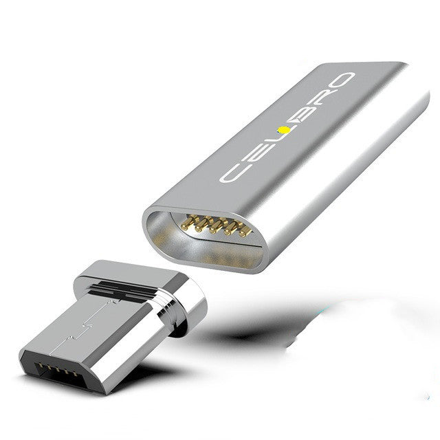 Magischer Schnelllade-Magnetadapter von Mein Shop, zeigt den Adapter mit magnetischer Verbindung und USB-C-Anschluss.