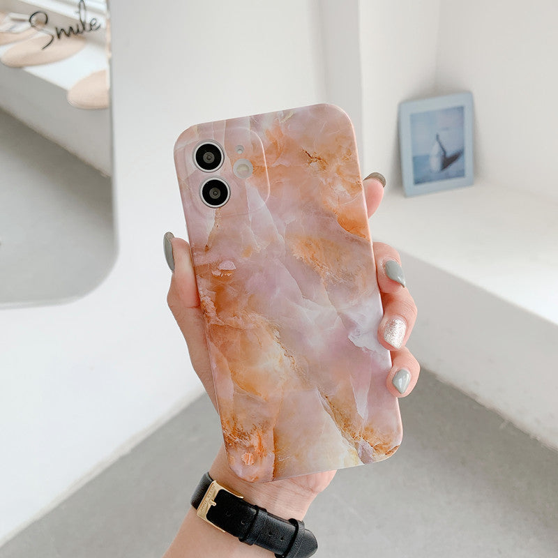 Kreative Marmor Soft Full Cover Handyhülle von Mein Shop, Schutzcover für Smartphone mit marmoriertem Design