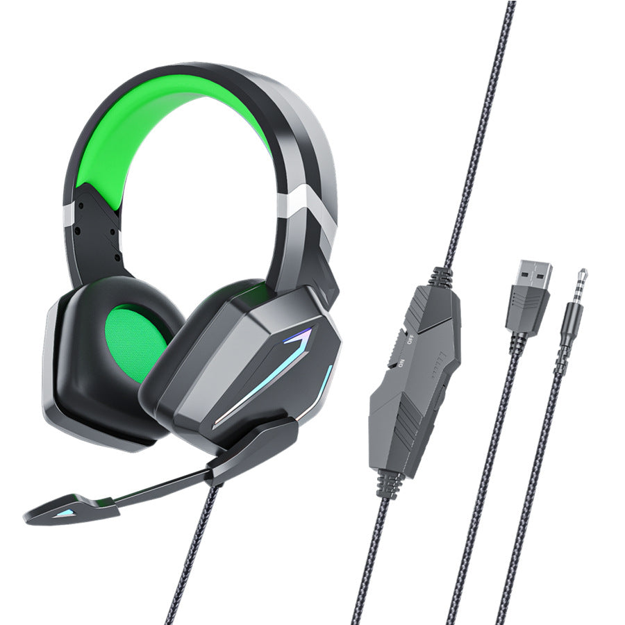 Gaming-Computer, Smartphone und Kopfhörer für Esports, von Mein Shop, sichtbar mit Gaming-Zubehör und elektronischen Geräten