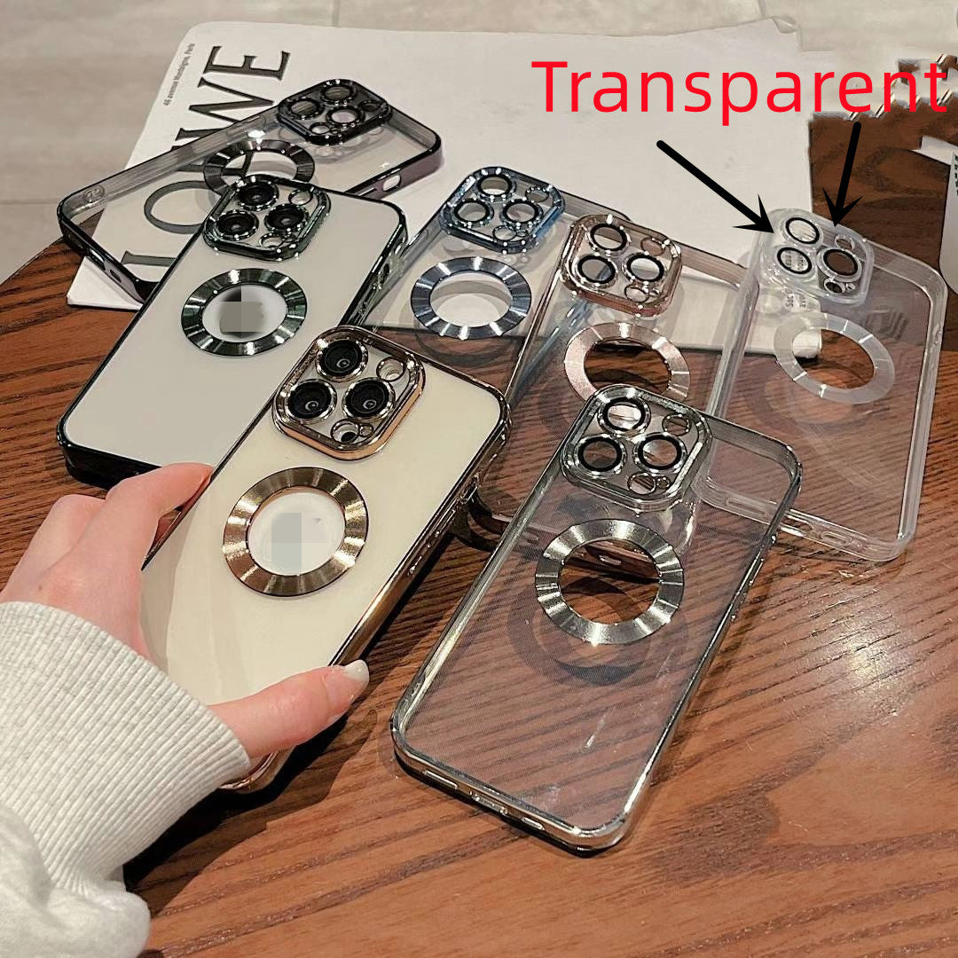 Rückseitenhülle für Smartphone mit elektroplattiertem Kameraschutz, robuste Handyhülle in stilvollem Design