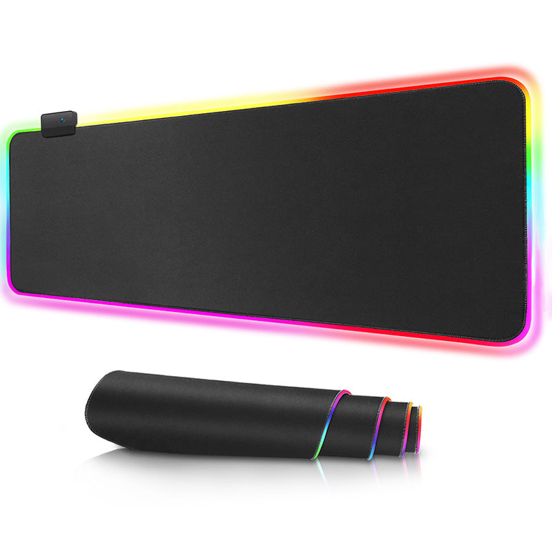 Luminous RGB Gaming-Mauspad, große, farbige Beleuchtung, rutschfeste Oberfläche, dicker und weicher Komfort, für Gaming und Arbeit