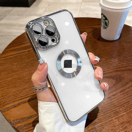 Elektroplattierte Rückseite für Handy mit Kamera Schutz, robuste Handyhülle in metallischem Design, passend für verschiedene Smartphones