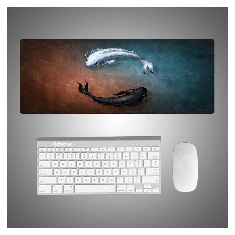 Kunststoff-Mauspad mit Gaming-Design für Computer-Spiele, bunt bedruckt, rutschfeste Unterseite, geeignet für Gaming-Computer.