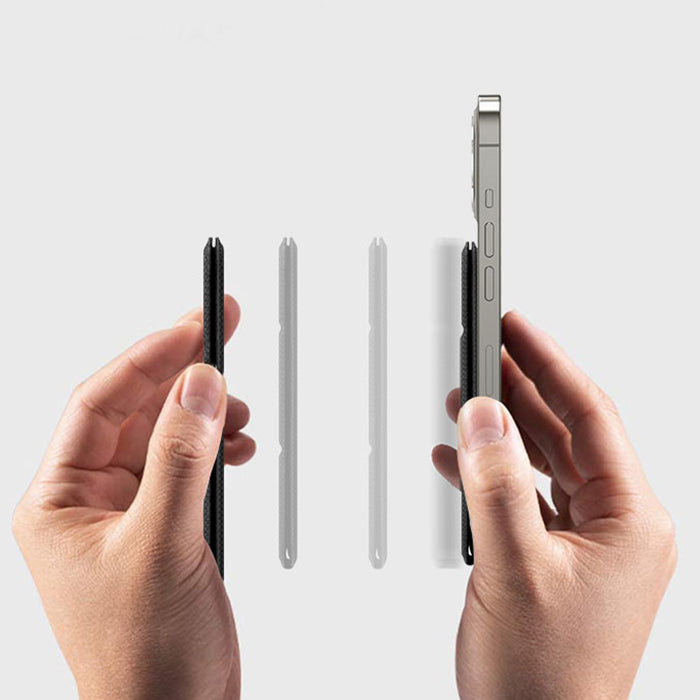 Magnetischer Kartenhalter für Handy, Handyhülle mit Kartenfach, kompatibel mit verschiedenen Smartphones, von Mein Shop