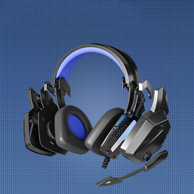 Gaming-Computer, Smartphone und Kopfhörer für Esports, von Mein Shop, mit sichtbaren Gaming-Peripheriegeräten.